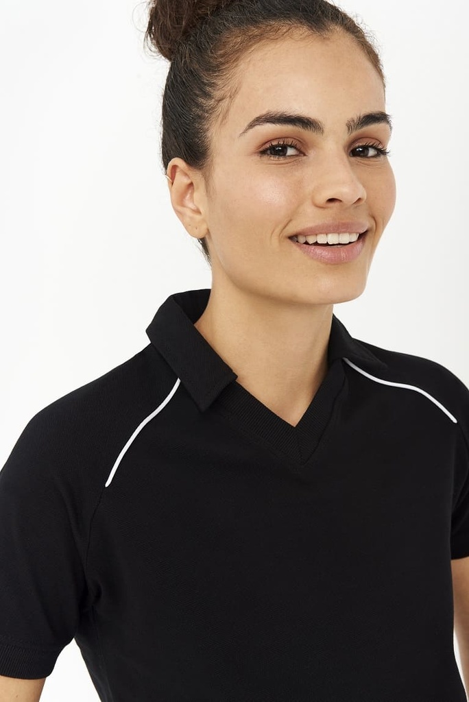 POLO CUELLO PICO REGULAR NEGRO TALLA L