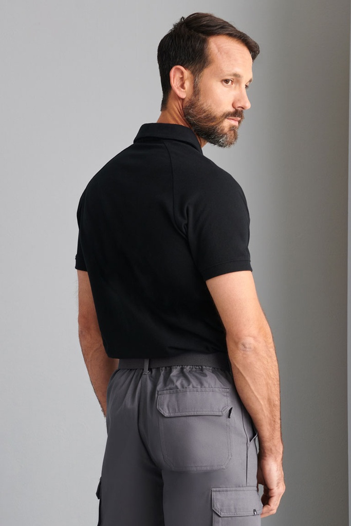 POLO CUELLO PICO REGULAR NEGRO TALLA L