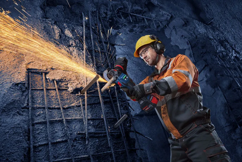 MINI AMOLADORA EXPERT A BATERIA EXWS18V-15S 125 mm (Sin Bat.)