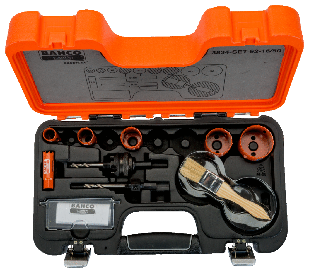 JUEGO 6 CORONAS BI-METAL 15-50 mm 3834-62-16/50