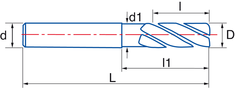 10,00 mm FRESA GRANO UF+IKRA DIN6528N NZ HELICE ALTERNA-IKRA