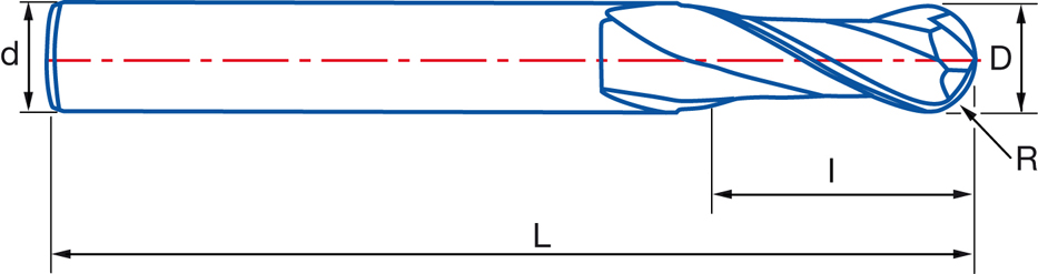 08,00 mm FRESA MICROGRANO+CROMAX IZAR-STD.N LARGA 2Z RADIAL-CROMAX
