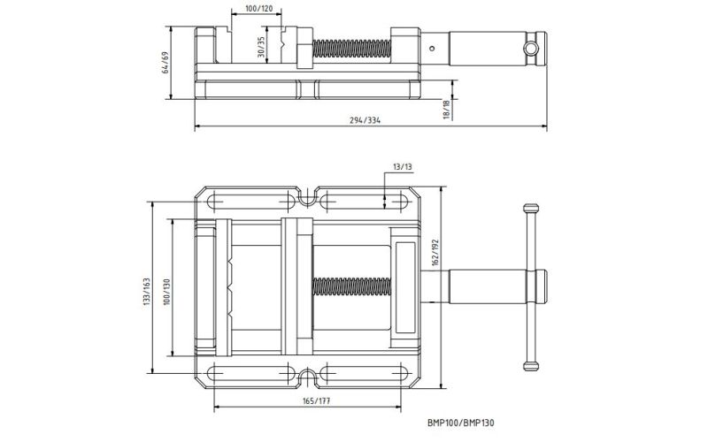 MORDAZA PRISMA BMP 100 MM