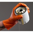 CAJA GUANTES NITRILO NARANJAS DIAMANTADOS (50 UDS.) M