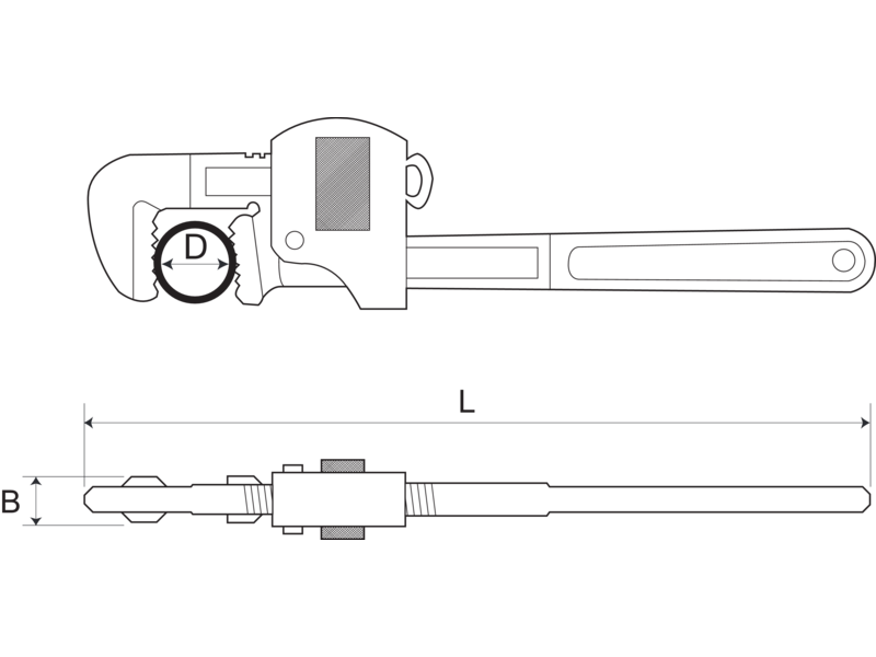 LLAVE TUBO STILLSON 18" BAHCO 361