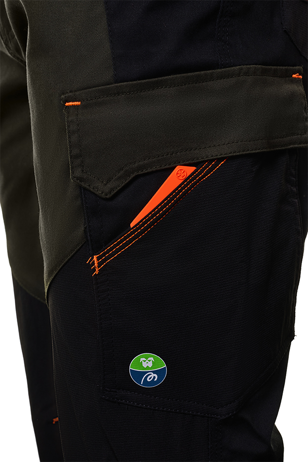 BERMUDA NICE STRETCH VERDE Y NEGRO TALLA L