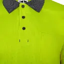 POLO ALTA VISIBILIDAD AZUL-AMARILLO DE POLIÉSTER RECICLADO XL