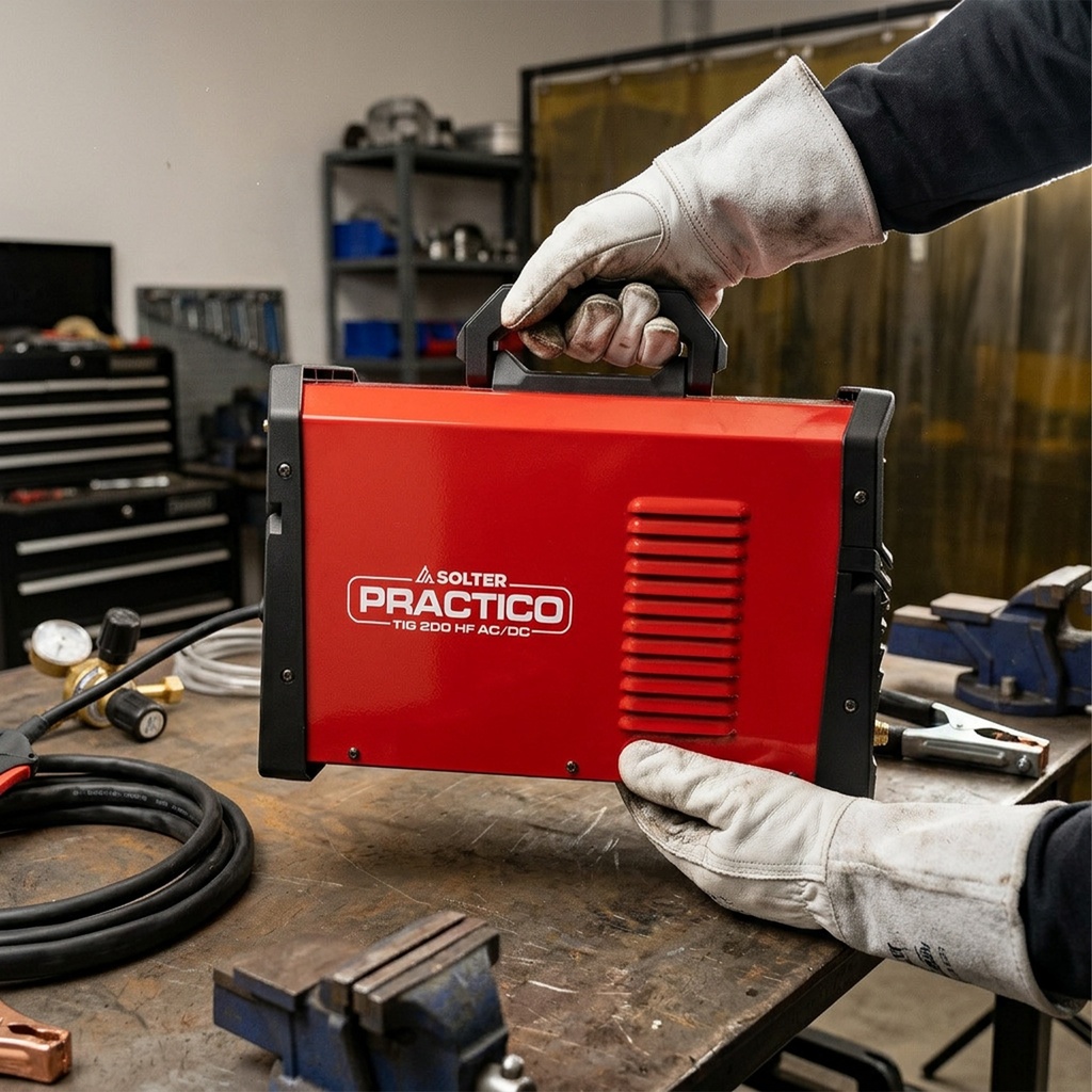 SOLDADOR PRACTICO TIG 200 HF AC/DC