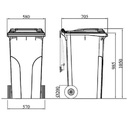 CONTENEDOR 240 l GRIS