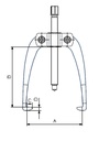 EXTRACTOR 2 PATAS FORZA 2743