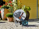SET CARRO PORTA MANGUERAS CleverRoll M Metal (25 Mts. de manguera 15mm)