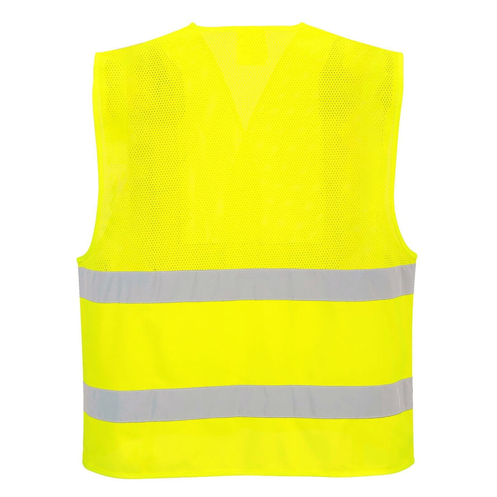 CHALECO DE MEDIA MALLA ALTA VISIBILIDAD 4XL