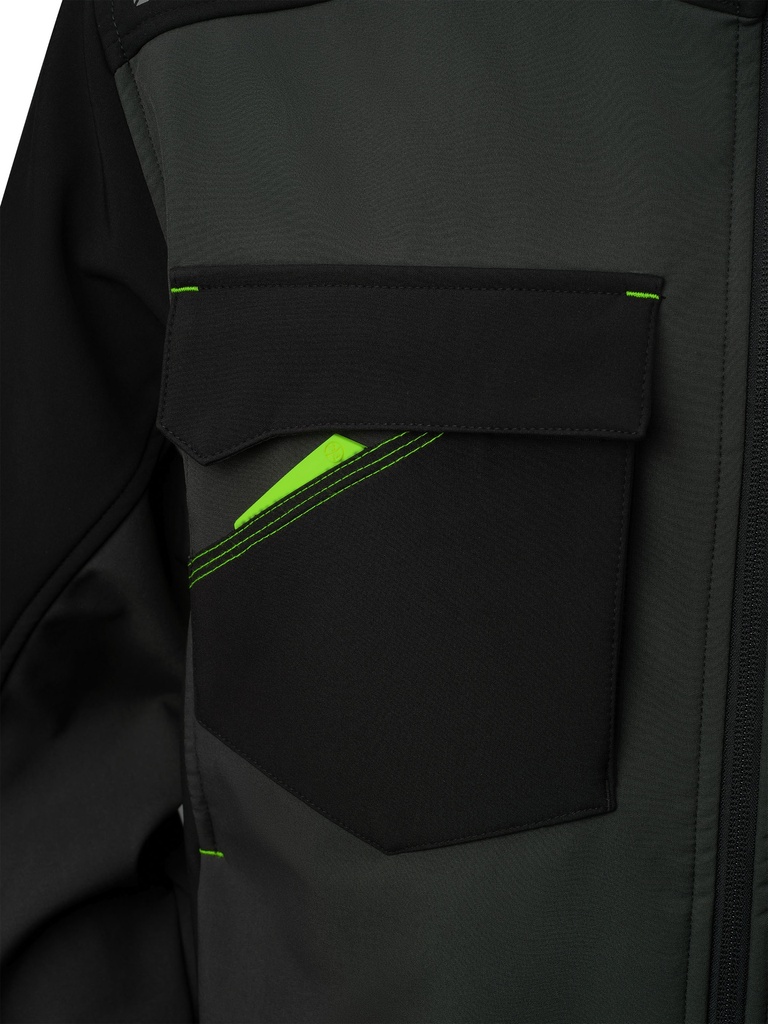 CHAQUETA SOFTSHELL NICE STRETCH NEGRA S