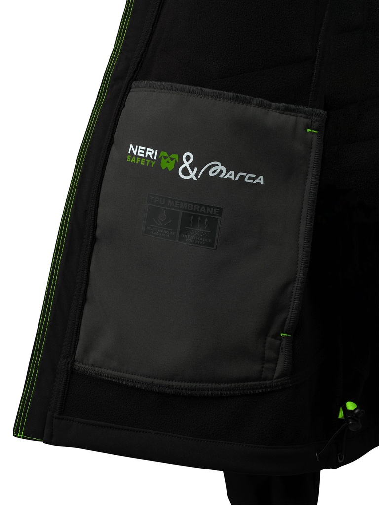 CHAQUETA SOFTSHELL NICE STRETCH NEGRA L