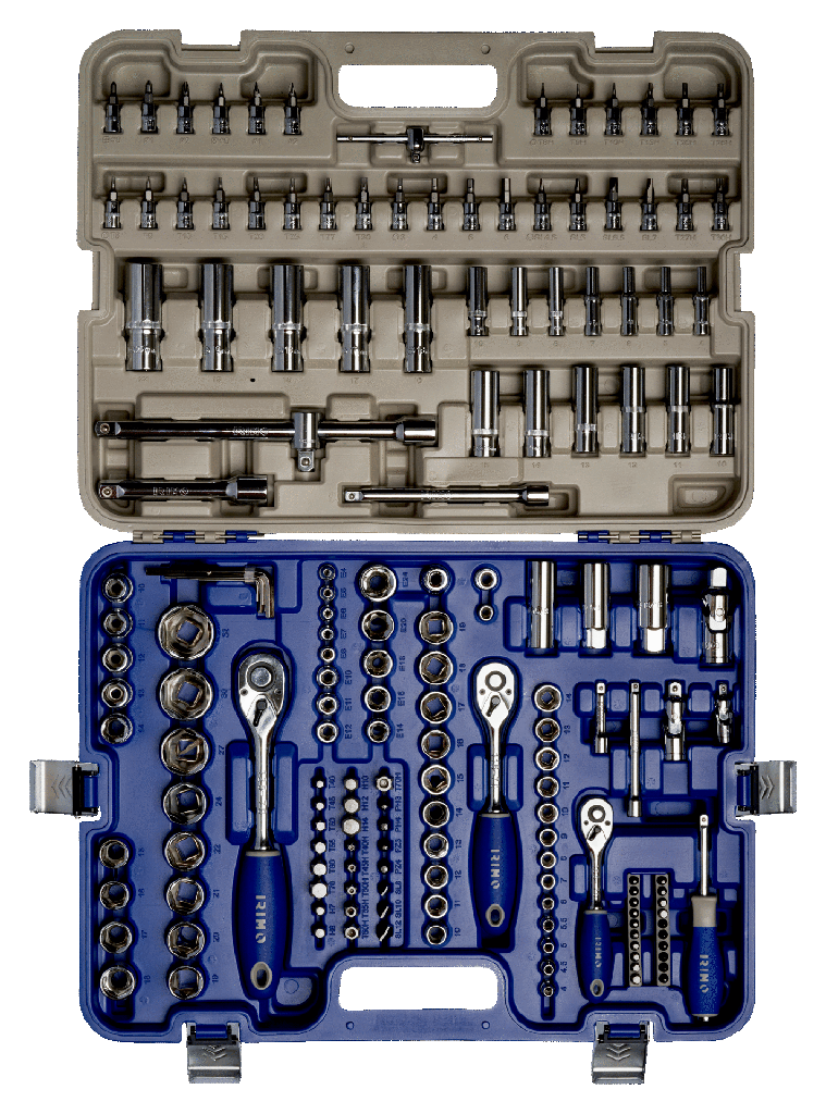 JUEGO VASOS HEXAGONAL 1/4"-3/8"-1/2" (172 PIEZAS)