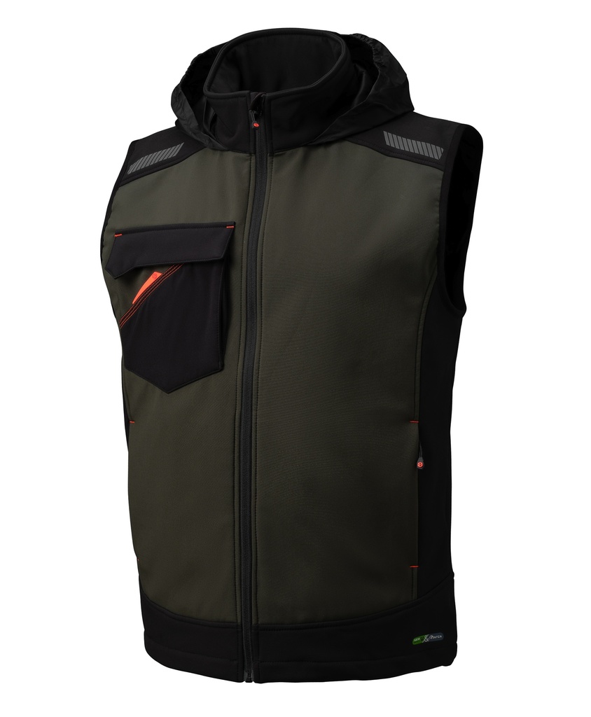 CHALECO SOFTSHELL NICE STRETCH VERDE S