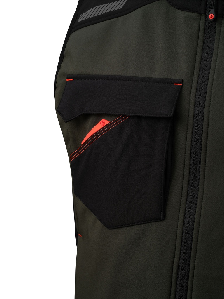 CHALECO SOFTSHELL NICE STRETCH VERDE S