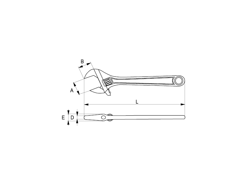LLAVE AJUSTABLE MOLETA CENTRAL IRIMO 15