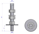 KIT TORNILLOS PARA SOPORTE MARINO M16