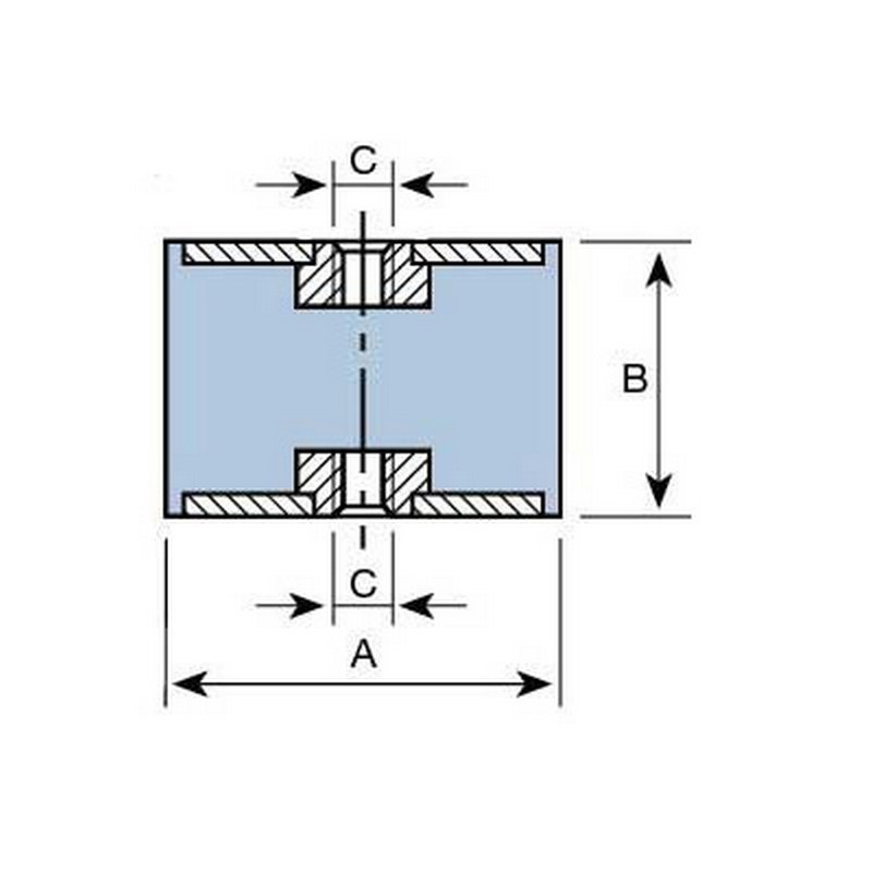 SOPORTE DIÁBOLO HEMBRA 30 x 25