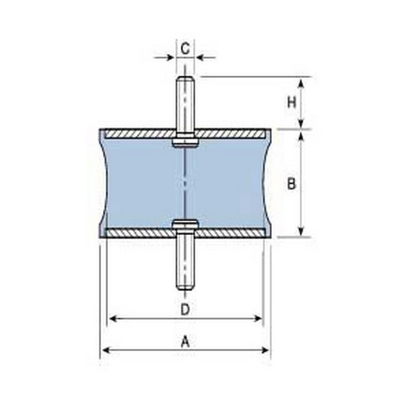 SOPORTE DIÁBOLO MACHO 20 x 19