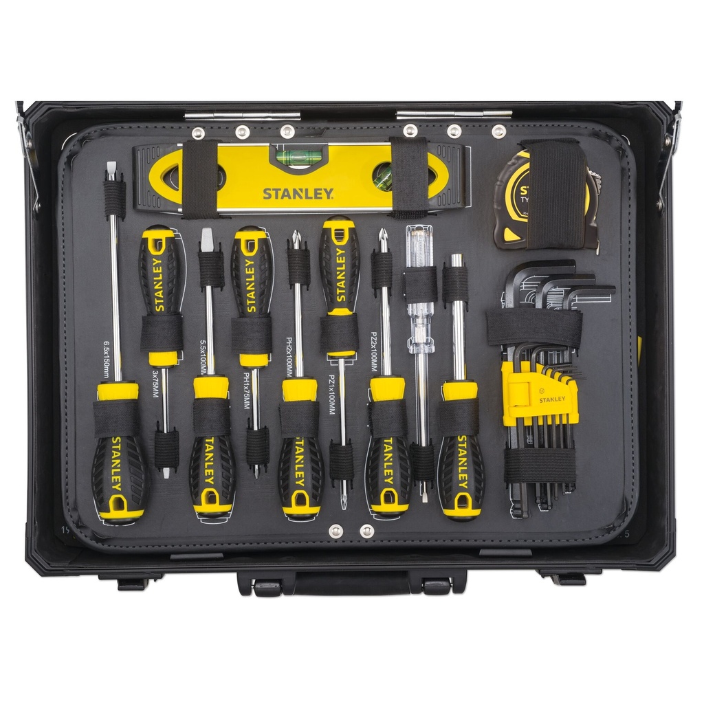 KIT MANTENIMIENTO CON MALETÍN DE ALUMINIO STANLEY (142 PIEZAS)