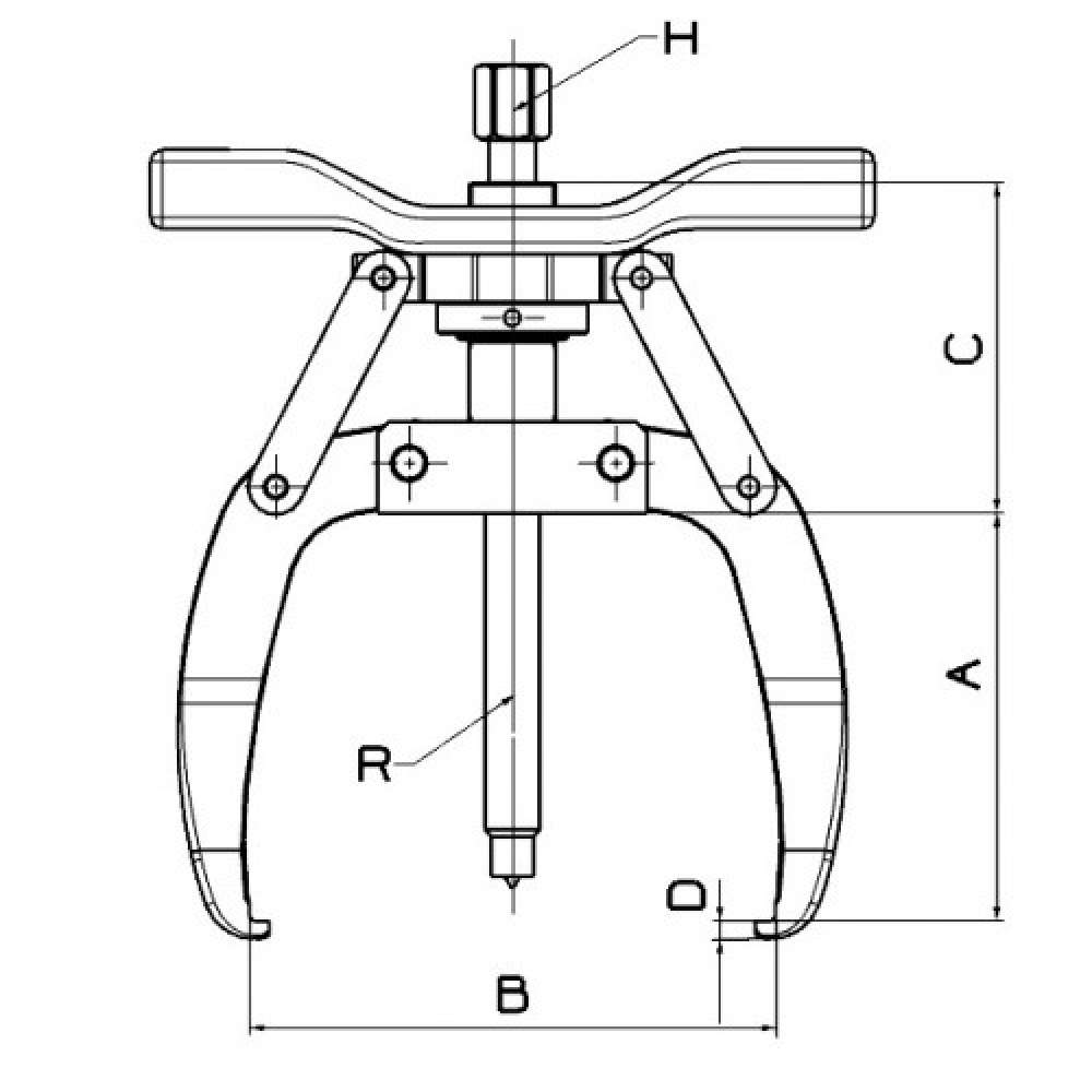 EXTRACTOR AJUSTABLE 3 PATAS FORZA 7504T