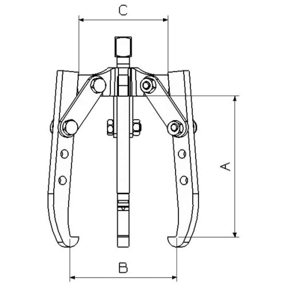 EXTRACTOR MECÁNICO DE 3 PATAS 1300T