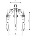 EXTRACTOR MECÁNICO DE 3 PATAS 1300T