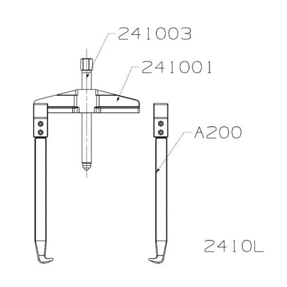 EXTRACTOR PARA MECÁNICO FORZA 2430L