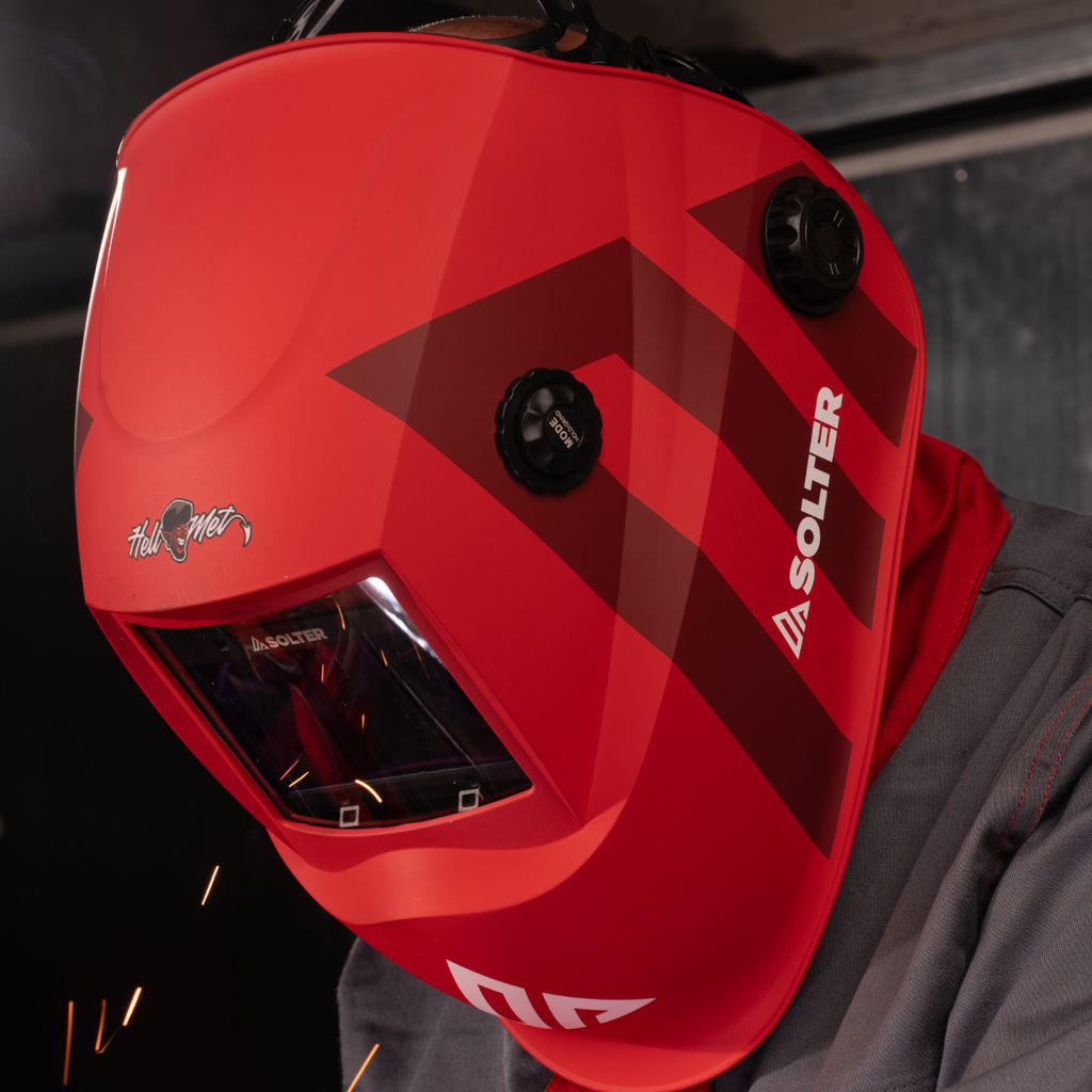 PANTALLA ELECTRÓNICA SOLDADURA SOLTER HELLMET R-05 RED