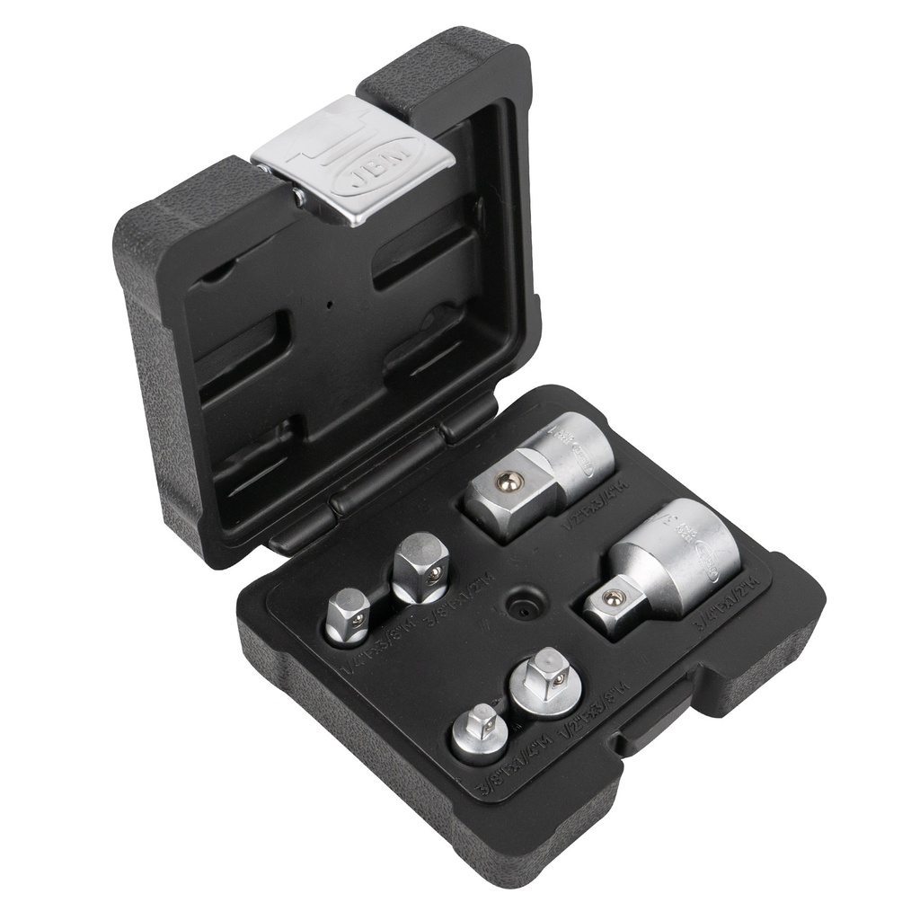 JUEGO AMPLIADORES Y REDUCTORES 1/4", 3/8", 1/2", 3/4"