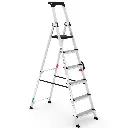 ESCALERA TIJERA CON PLATAFORMA DELUXE 6 PELDAÑOS