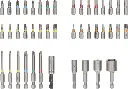 SET 43 PUNTAS DE ATORNILLAR Y LLAVES DE VASO BOSCH EXTRA HARD