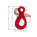 GANCHO OJO DE SEGURIDAD CLS G-80 1120 kg