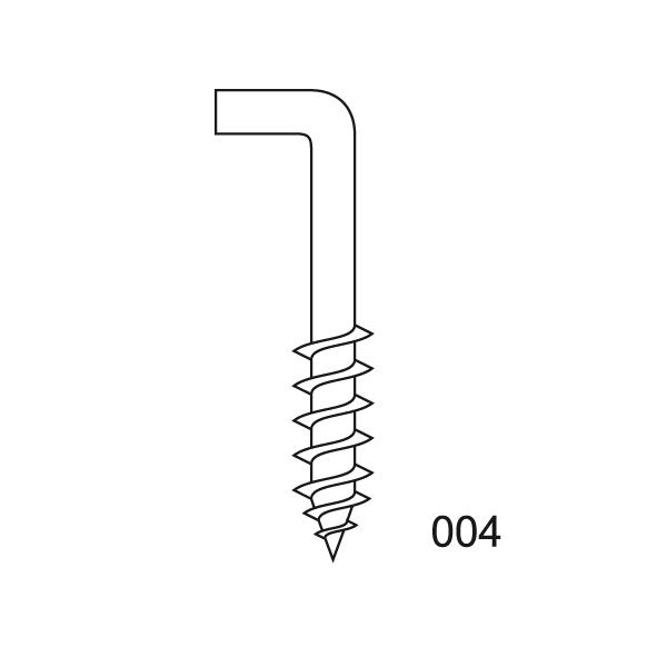 ALCAYATA ROSCA INOX 19 x 45 (3,5 x 35 mm)