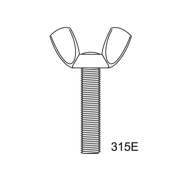 TORNILLO MARIPOSA DIN 315E ZN 10X40