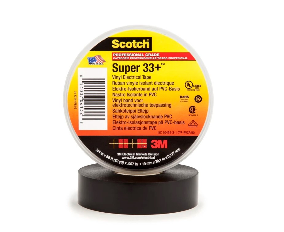 SCOTCH CINTA ELÉCTRICA DE VINILO SUPER 33+ 3M