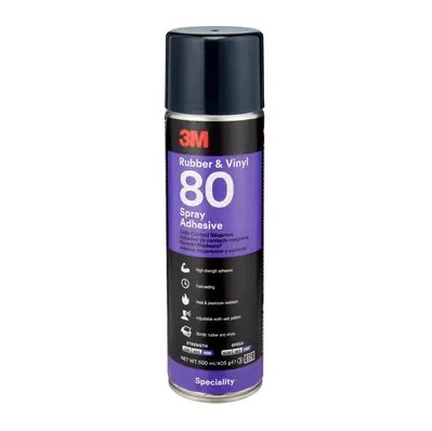 ADHESIVO AMARILLO EN AEROSOL PARA CAUCHO Y VINILO 80 3M (500ML)