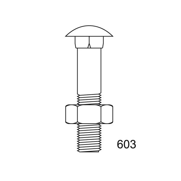 TORNILLO DIN 603 INOX A2 10X100