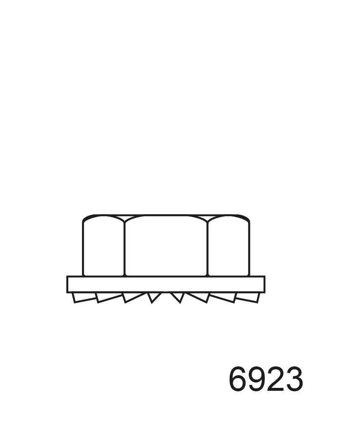 TUERCA DIN 6923 ZN 10