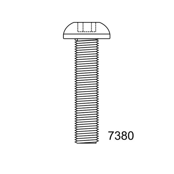 TORNILLO DIN 7380 INOX A4 10X20