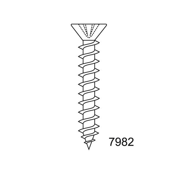 TORNILLO DIN 7982 INOX A2 6,3X16