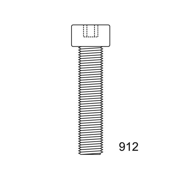 TORNILLO ALLEN DIN 912 8.8 ZN 10X100