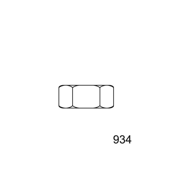 TUERCA DIN 934E 8.8 8-100