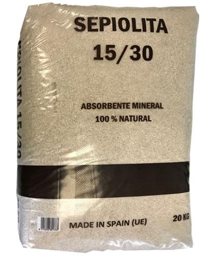 SACO 20 KG. SEPIOLITA ABSORBENTE NATURAL 15/30
