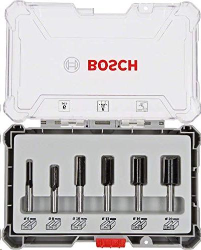 SET 6 FRESAS RECTAS 8MM BOSCH