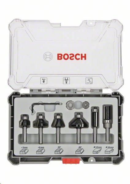 SET 6 FRESAS PERFIL Y CORTE 8MM BOSCH