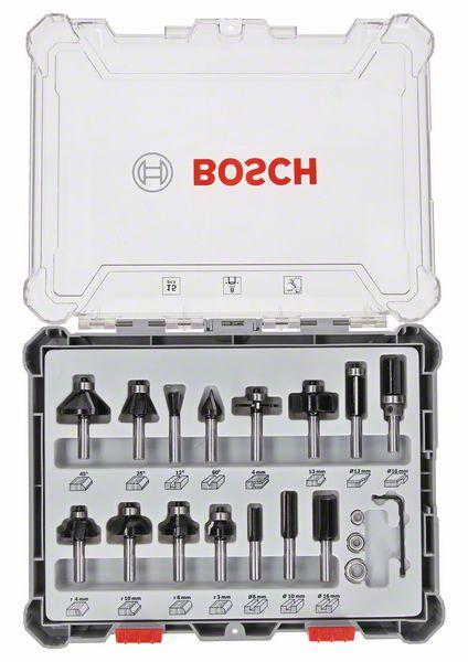 SET 15 FRESAS MIXTAS BOSCH 8MM