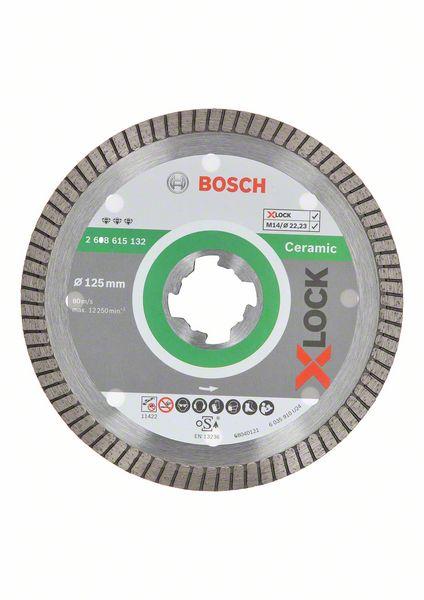 DISCO DIAMANTE 125MM BOSCH XLOCK BEST CERÁMICA